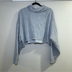 Fabletics Gray Women's Cropped Hoodie